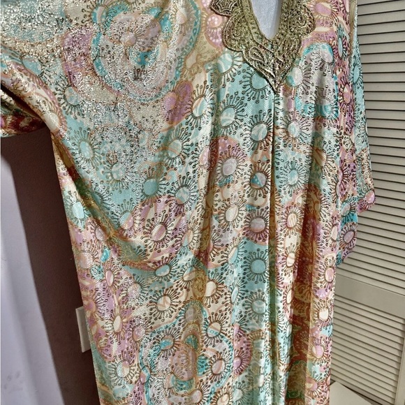 VTG LUCIE ANN Beverly Hills Gold Brocade Kaftan Amazing!!!! - Picture 3 of 7